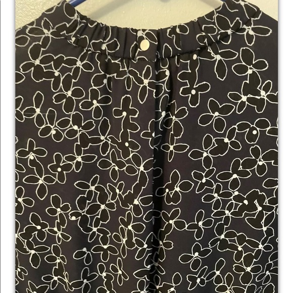 ALC black floral short dress silk sz 2 - Picture 5 of 6